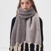 Cross-border scarf wholesale e-commerce live streaming supply chain 88 Cotton candy series, double-sided hand-tied thick whiskers Application Scenario